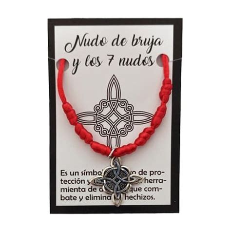 7 nudos de bruja|Pulsera de 7 Nudos con Amuleto del Nudo de Brujas